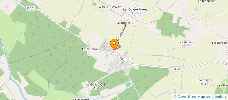 localisation de l'entreprise LA PIERRE RICHELAISE  BRASLOU