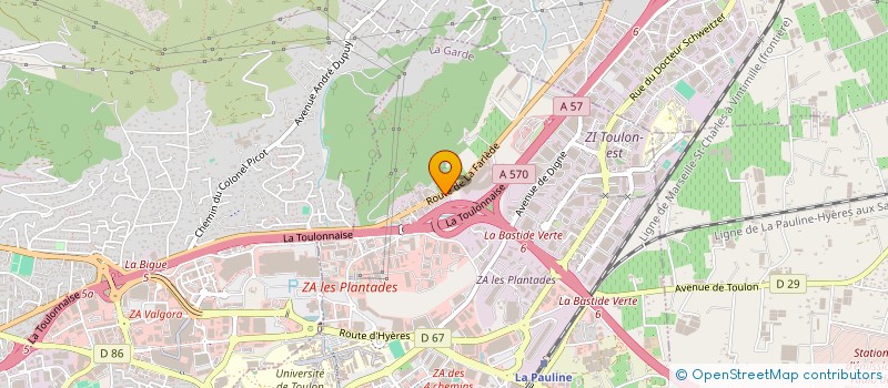 localisation de l'entreprise LA PIERRE RONDE  LA GARDE