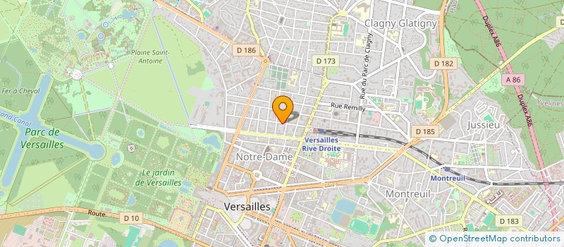 localisation de l'entreprise LA PIERRE SALEE à VERSAILLES