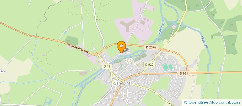 localisation de l'entreprise LA PIERRE TOURNON  SANCOINS