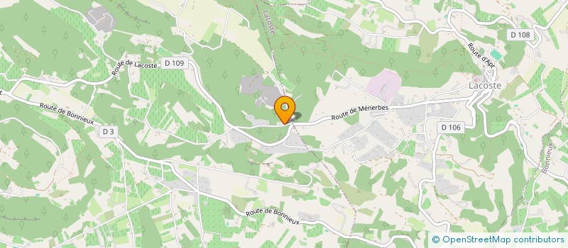 localisation de l'entreprise LA PIERRE VERTE  MENERBES