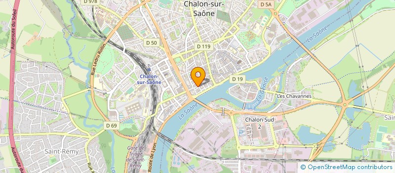 localisation de l'entreprise LA PIERRE VIVE SARL à CHALON-SUR-SAONE