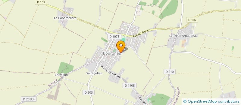 localisation de l'entreprise LA PIERRIERE  BOURGNEUF