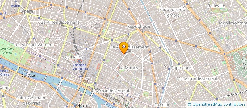 localisation de l'entreprise LA PIEUVRE BLONDE  PARIS