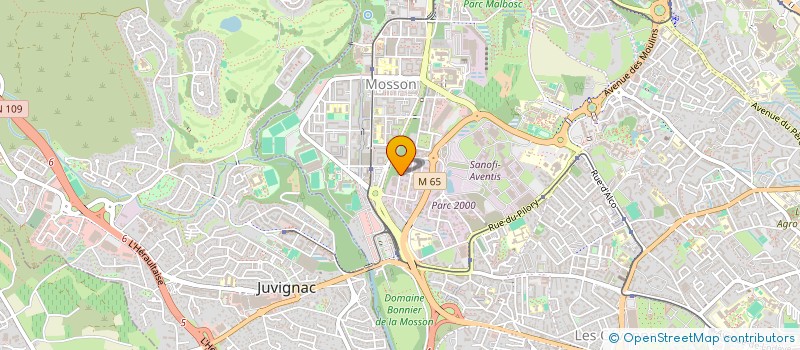localisation de l'entreprise LA PIEUVRE DU SUD à MONTPELLIER