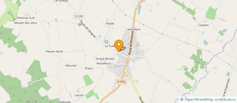 localisation de l'entreprise LA PIEUVRE RALEUSE  SEYCHES