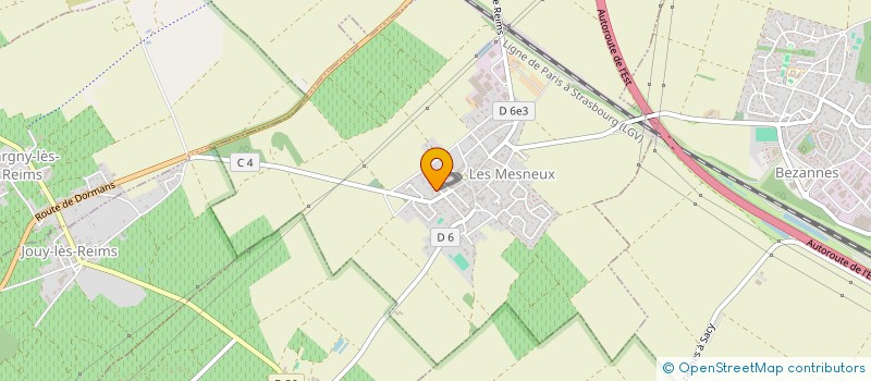 localisation de l'entreprise LA PIGNADA  LES MESNEUX