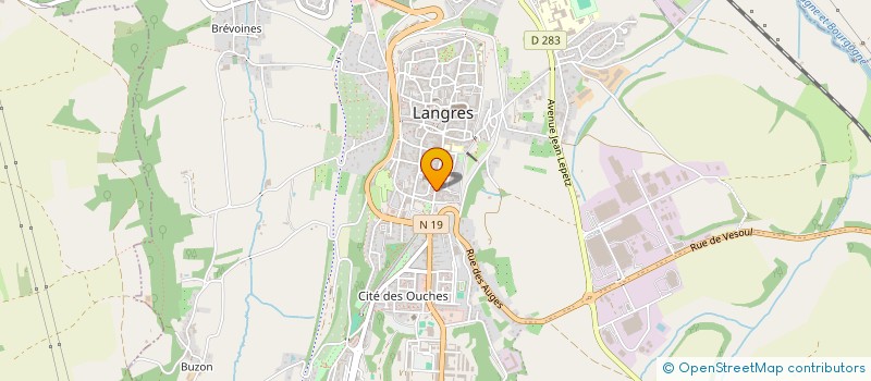 localisation de l'entreprise LA PIGNATA à LANGRES