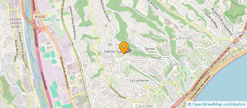 localisation de l'entreprise LA PIGNATA LVD  NICE