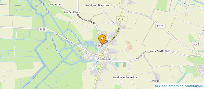 localisation de l'entreprise LA PIGOUILLE  MAILLEZAIS