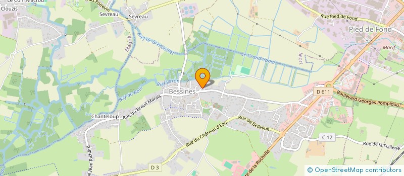 localisation de l'entreprise LA PIGOUILLE  BESSINES