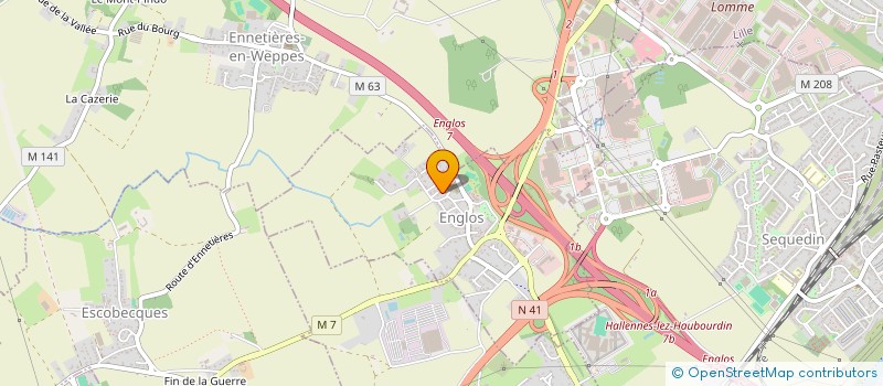 localisation de l'entreprise LA PIN DES BOIS  ENGLOS