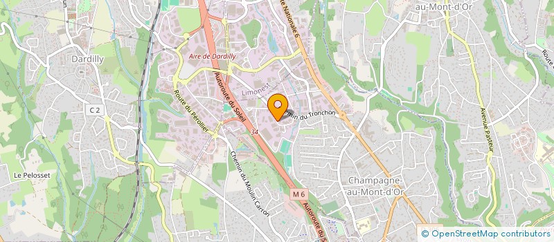 localisation de l'entreprise LA PINADE  CHAMPAGNE-AU-MONT-D'OR