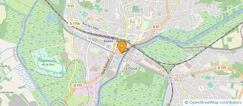 localisation de l'entreprise LA PINARDIERE  REDON