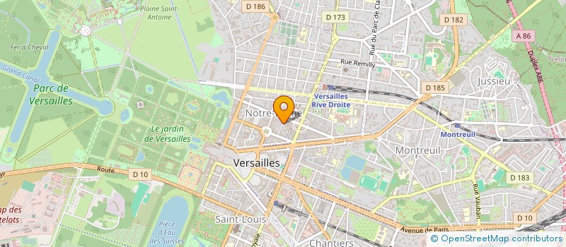 localisation de l'entreprise LA PINAZZA à VERSAILLES