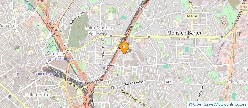 localisation de l'entreprise LA PINCE A LINGE à LILLE