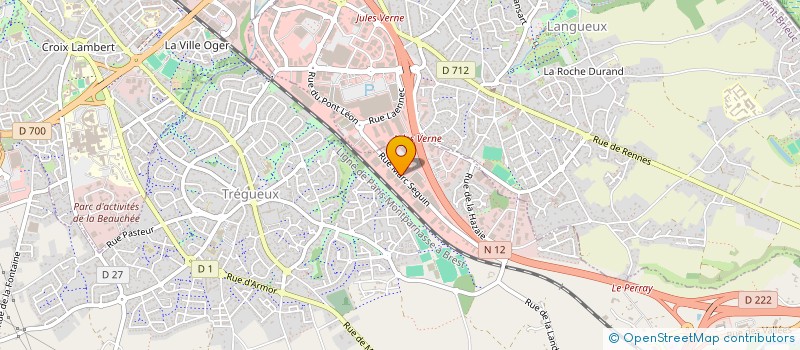 localisation de l'entreprise LA PINCE A LINGE à TREGUEUX