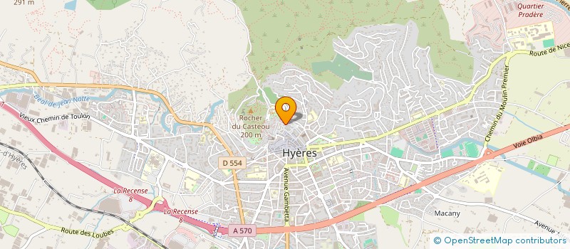 localisation de l'entreprise LA PINCE A LINGE à HYERES
