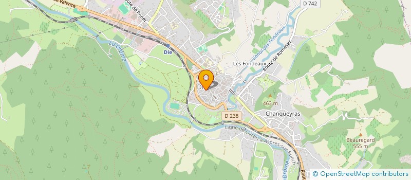 localisation de l'entreprise LA PINCHE SCI à DIE