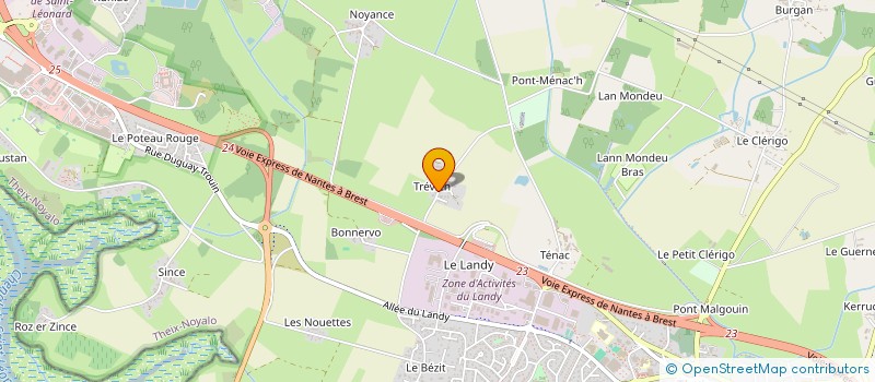 localisation de l'entreprise LA PINEDA  THEIX-NOYALO