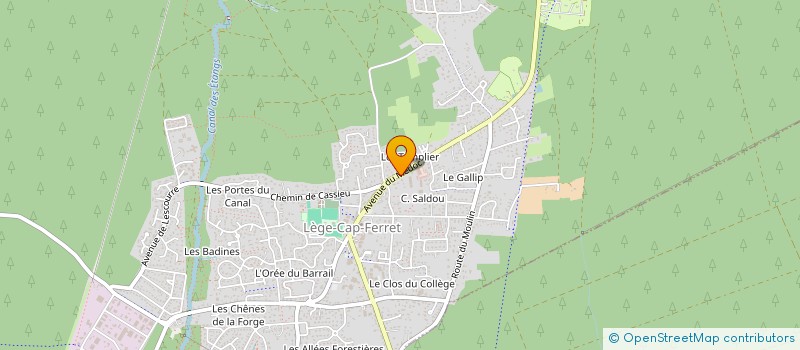 localisation de l'entreprise LA PINEDE à LEGE-CAP-FERRET