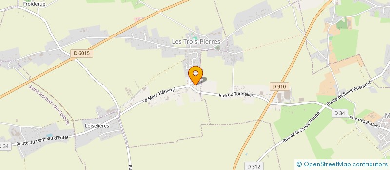 localisation de l'entreprise LA PINEDE  LES TROIS-PIERRES