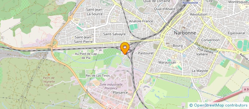 localisation de l'entreprise LA PINEDE à NARBONNE
