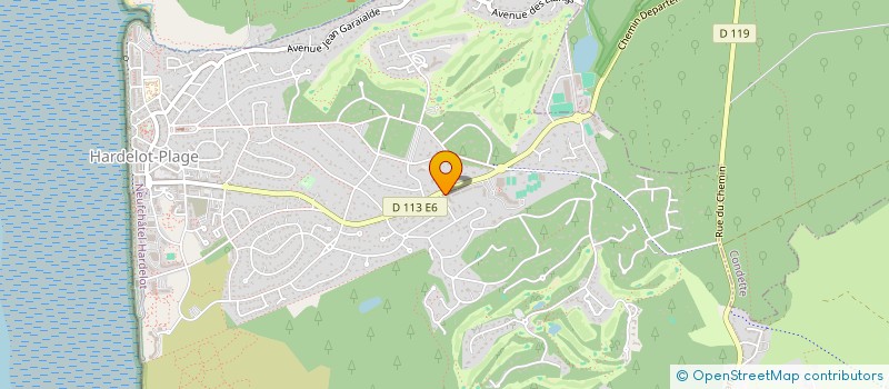 localisation de l'entreprise LA PINEDE à NEUFCHATEL-HARDELOT