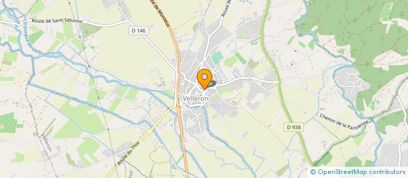 localisation de l'entreprise LA PINEDE  VELLERON