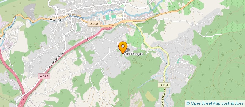 localisation de l'entreprise LA PINEDE à AURIOL