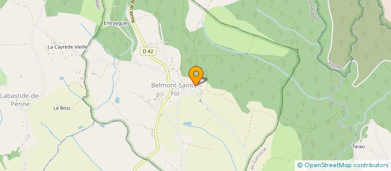 localisation de l'entreprise LA PINEDE  BELFORT-DU-QUERCY