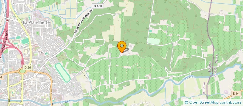 localisation de l'entreprise LA PINEDE  BOLLENE