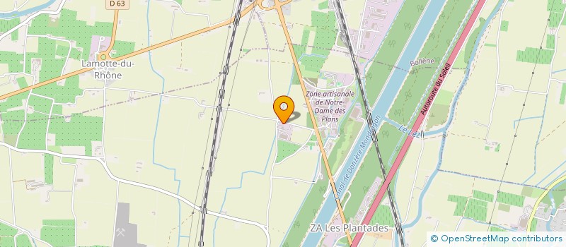 localisation de l'entreprise LA PINEDE  MONDRAGON