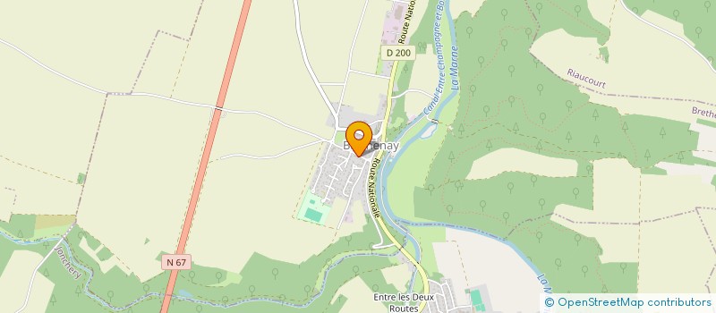 localisation de l'entreprise LA PINEDE à BRETHENAY