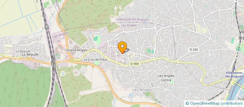 localisation de l'entreprise LA PINEDE  LES ANGLES