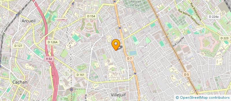 localisation de l'entreprise LA PINEDE à VILLEJUIF