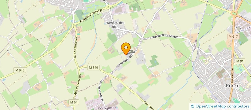 localisation de l'entreprise LA PINEDE  BOUSBECQUE