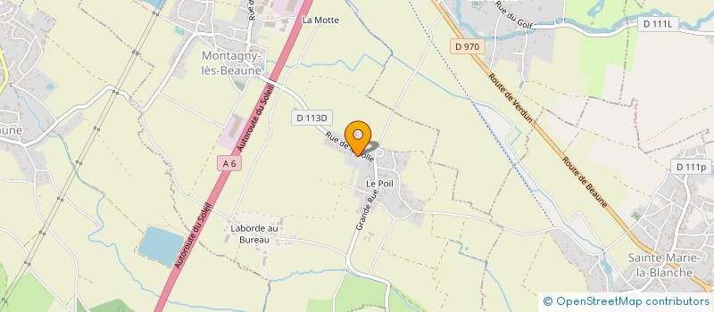 localisation de l'entreprise LA PINEDE DE JUAN  MONTAGNY-LES-BEAUNE