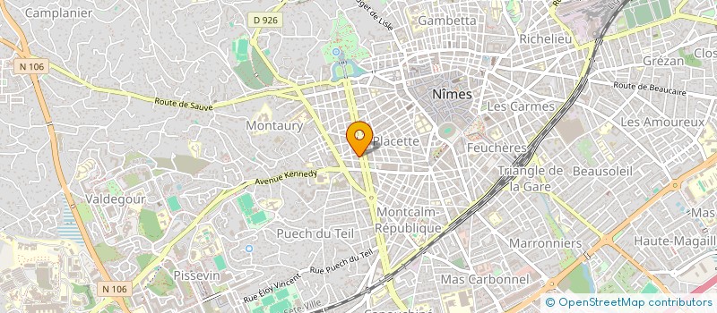 localisation de l'entreprise LA PINEDE DE VEDELIN à NIMES