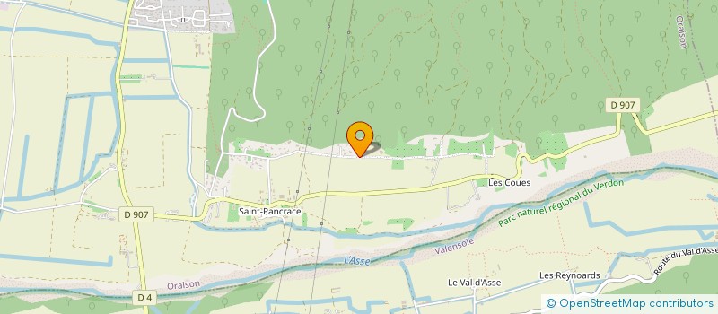 localisation de l'entreprise LA PINEDE DES JAS  ORAISON