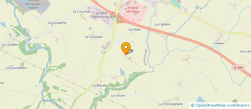 localisation de l'entreprise LA PINELIERE à SEVREMOINE