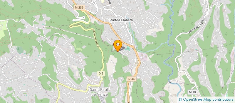 localisation de l'entreprise LA PINSONNIERE  VENCE