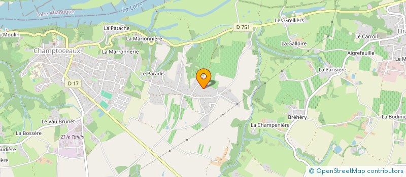 localisation de l'entreprise LA PINSONNIERE  OREE-D'ANJOU