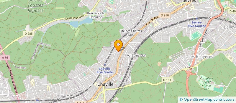 localisation de l'entreprise LA PINSONNIERE D ANTAN à CHAVILLE