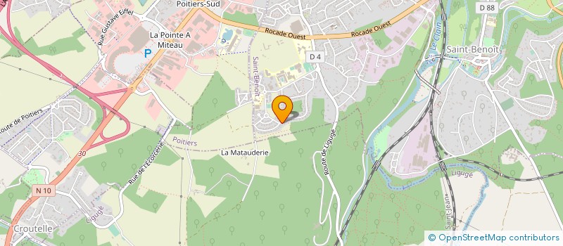 localisation de l'entreprise LA PINSONNIERE DE COUZEIX à SAINT-BENOIT