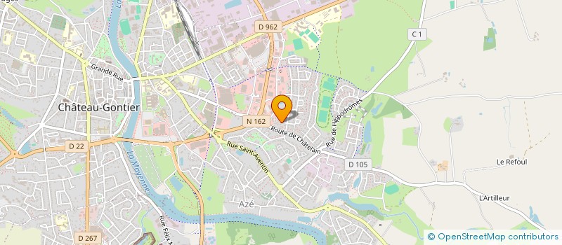 localisation de l'entreprise LA.PINSS  CHATEAU-GONTIER-SUR-MAYENNE