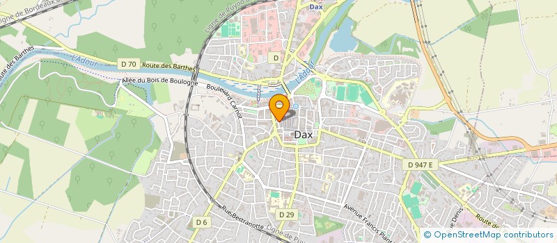 localisation de l'entreprise LA PINTOURLERE à DAX