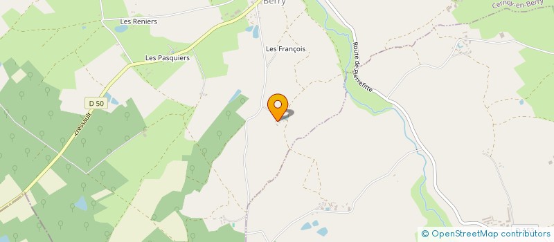 localisation de l'entreprise LA PIOLEE-ENERGIES à CERNOY-EN-BERRY