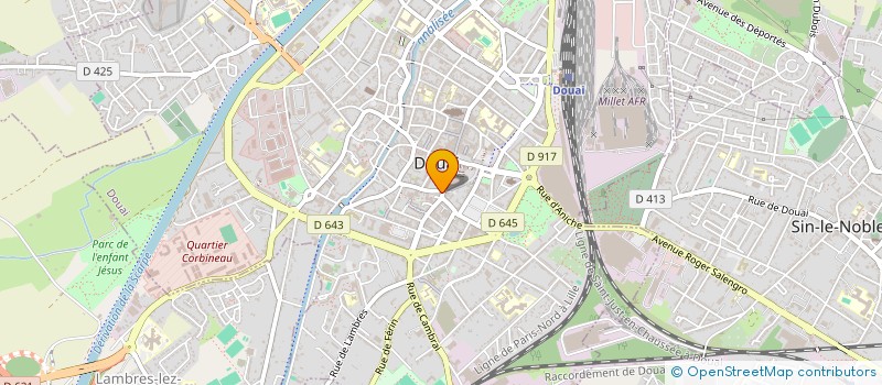 localisation de l'entreprise LA PIPE D'OR à DOUAI