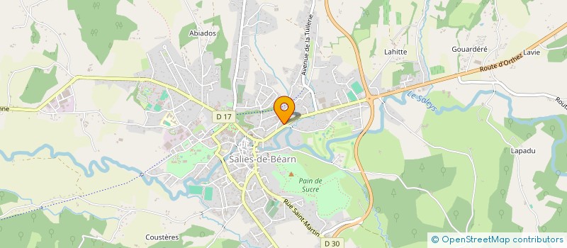 localisation de l'entreprise LA PIPERADERE à SALIES-DE-BEARN